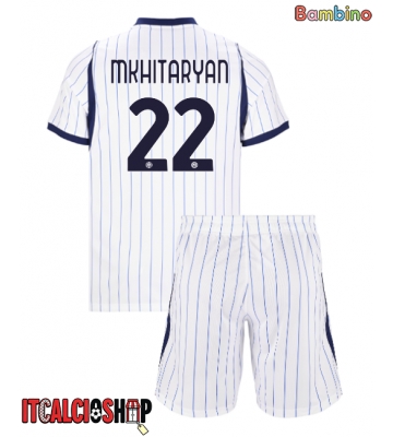 Inter Milan Henrikh Mkhitaryan #22 Seconda Maglia Bambino 2026-27 Manica Corta (+ Pantaloni corti)
